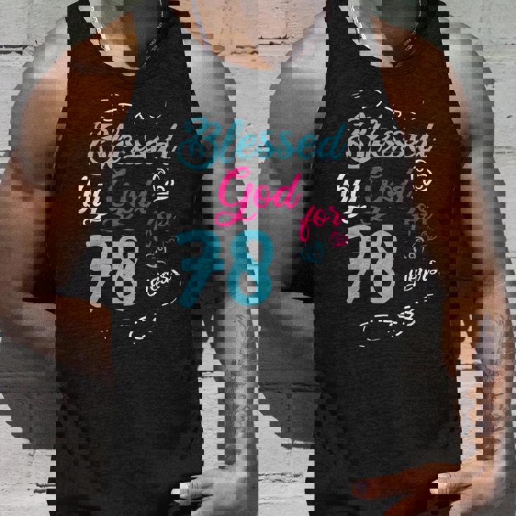 78歳 78歳 誕生日パーティー お祝い 神に祝福 タンクトップ 彼への贈り物