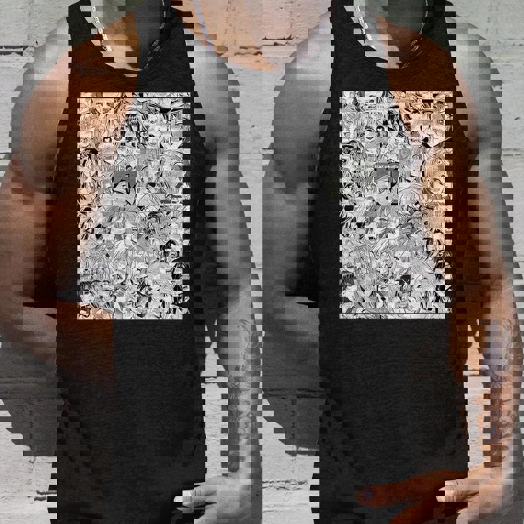 Ahegao オタクアニメ 垂れ下がるよだれアニメ Weeb Love タンクトップ 彼への贈り物