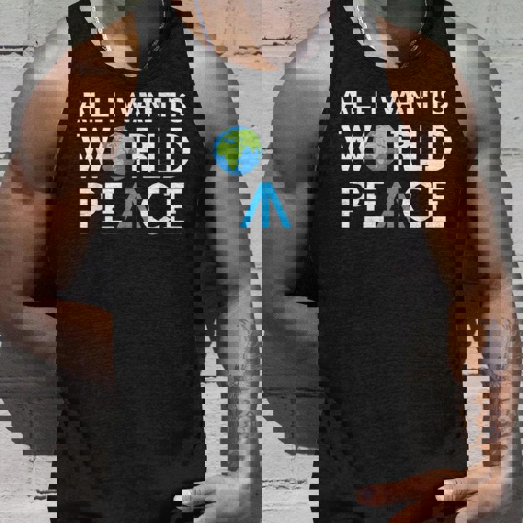 All I Want Is World Peace Earth Day タンクトップ 彼への贈り物