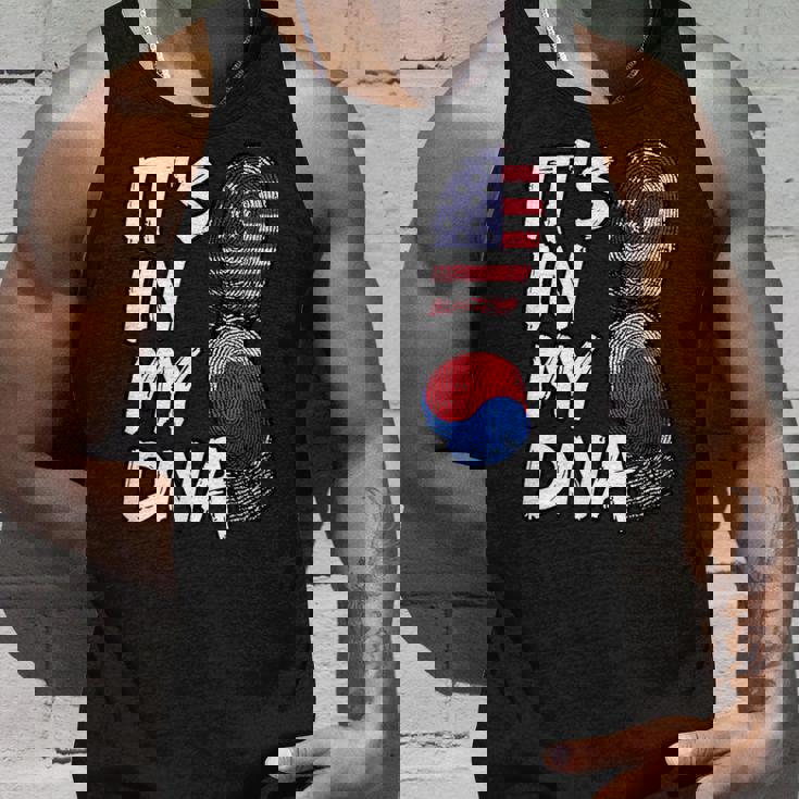 America American USA South Korea Korean It's In My DNA Flag Tank Top Gifts for Him