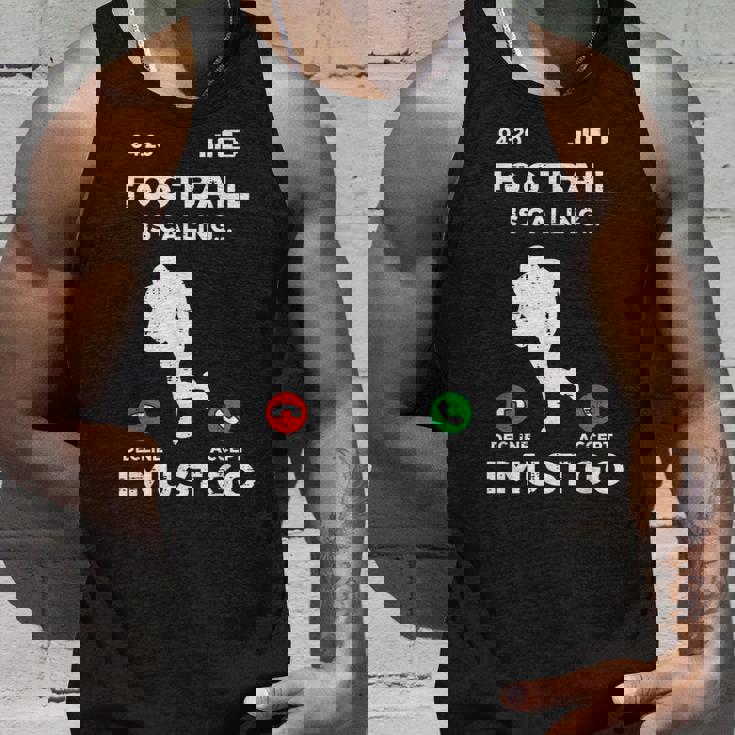 American Football Calling I Must Go ファニーコーチ メンズ レディース タンクトップ 彼への贈り物