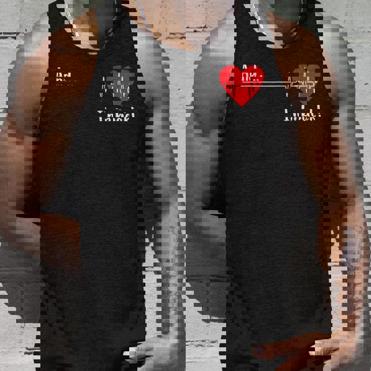 And I'm Back 心臓専門医 心臓サバイバー 心臓病患者 心臓 タンクトップ 彼への贈り物