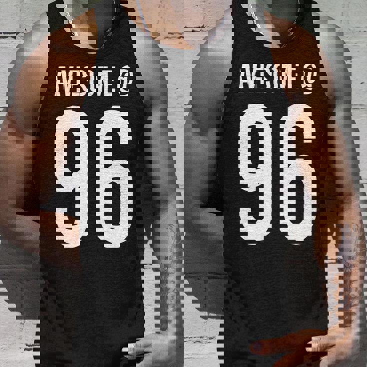 Awesome At 96 面白い96歳の誕生日のお祝いに 長袖tシャツ タンクトップ 彼への贈り物