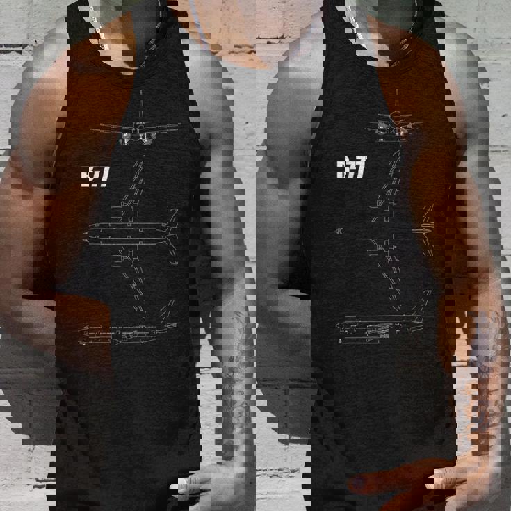 B-777 航空機設計図 タンクトップ 彼への贈り物