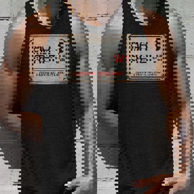 Bakertreet W1 London England Old Rustedstreet サインtシャツ タンクトップ 彼への贈り物