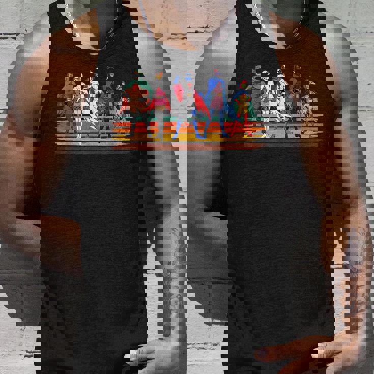 Battle Of The Planets ヴィンテージスタイルブラシストライプ タンクトップ 彼への贈り物