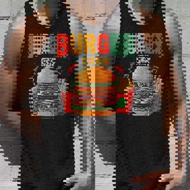 Berger Crew Hamburger Cheeseburger Fast Food Lovers タンクトップ 彼への贈り物
