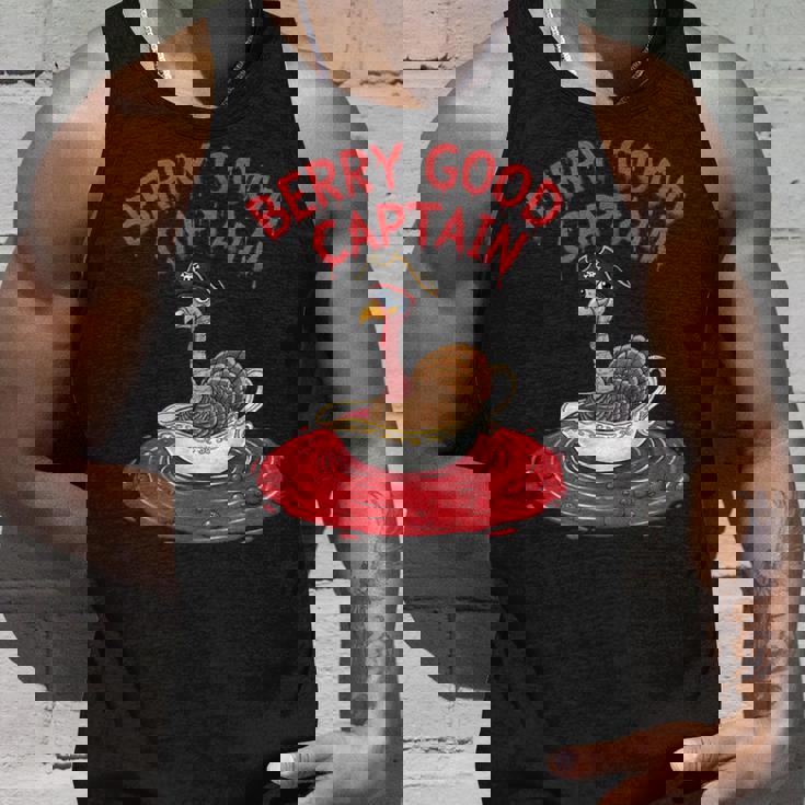 Berry Good Captain Thanksgiving Turkey Cranberry Sauce Lover Tank Top Gifts for Him