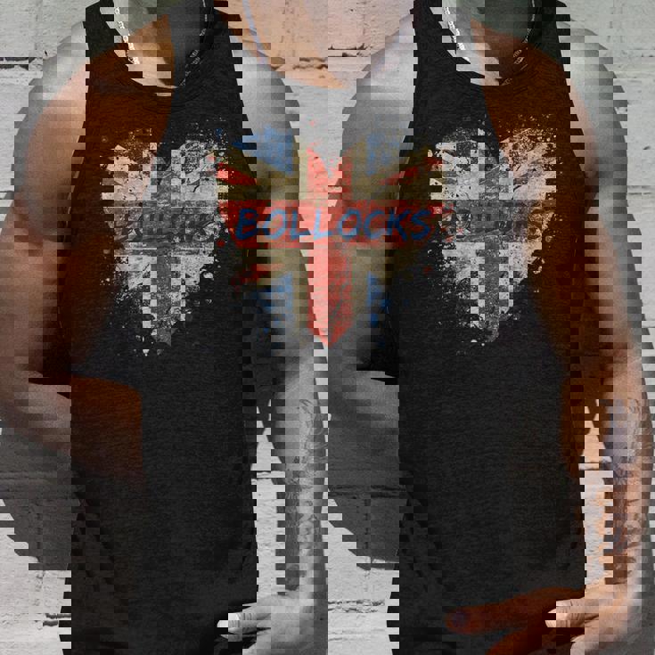 Bollocks ヴィンテージ 英国ユニオンジャック ハートペイント 飛び散り タンクトップ 彼への贈り物