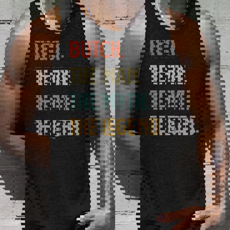 Butch The Man Myth And Legend ファニーネーム カスタマイズ可 タンクトップ 彼への贈り物