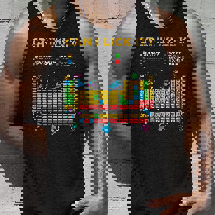 Can I Lick It 周期表 面白い 科学 先生 学生 タンクトップ 彼への贈り物