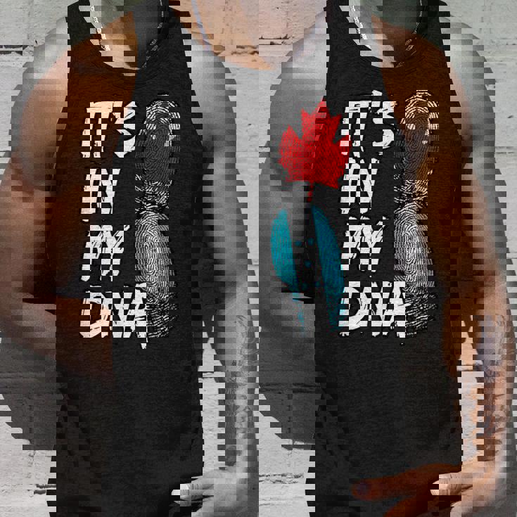 Canada Canadian Honduras Honduran DNA Flag It's In My DNA Tank Top Gifts for Him