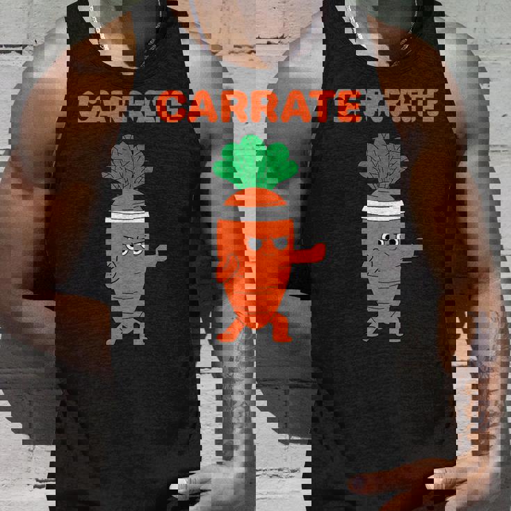 Carrate 空手キャロット かわいい＆面白いトレーニングダジャレ先生 タンクトップ 彼への贈り物