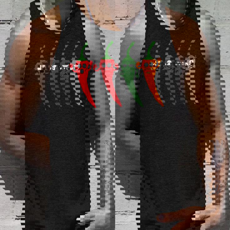 Cayenne Pepper Hot -Colorful Chili Spicy Food Lovers Tank Top Gifts for Him