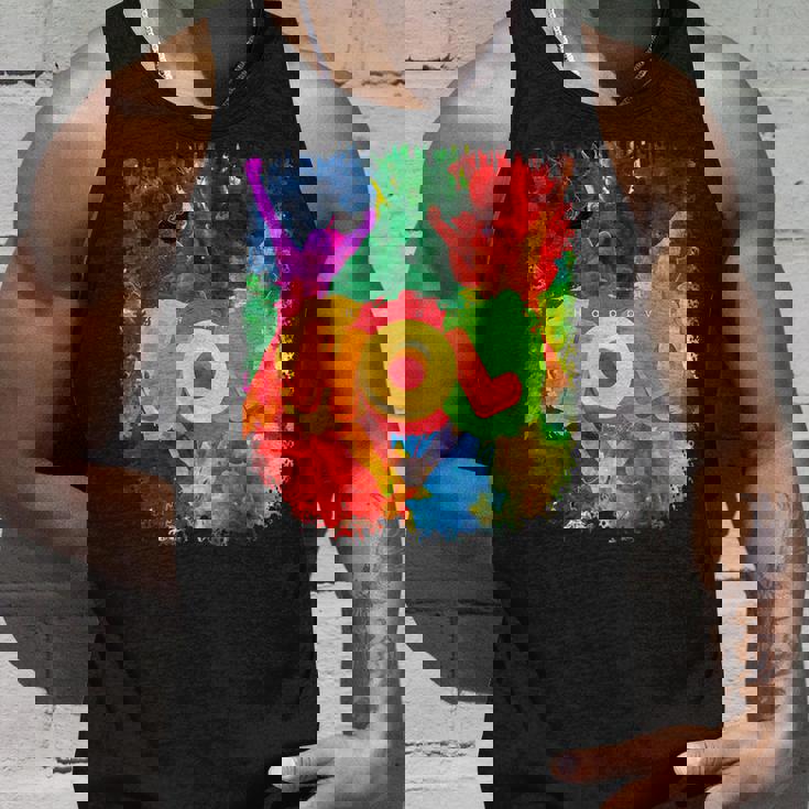 Color Mashup Wild Celebrations Happy Holi タンクトップ 彼への贈り物
