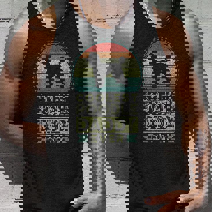 Coolest Poodle Daddy Ever Father's Day Dad タンクトップ 彼への贈り物