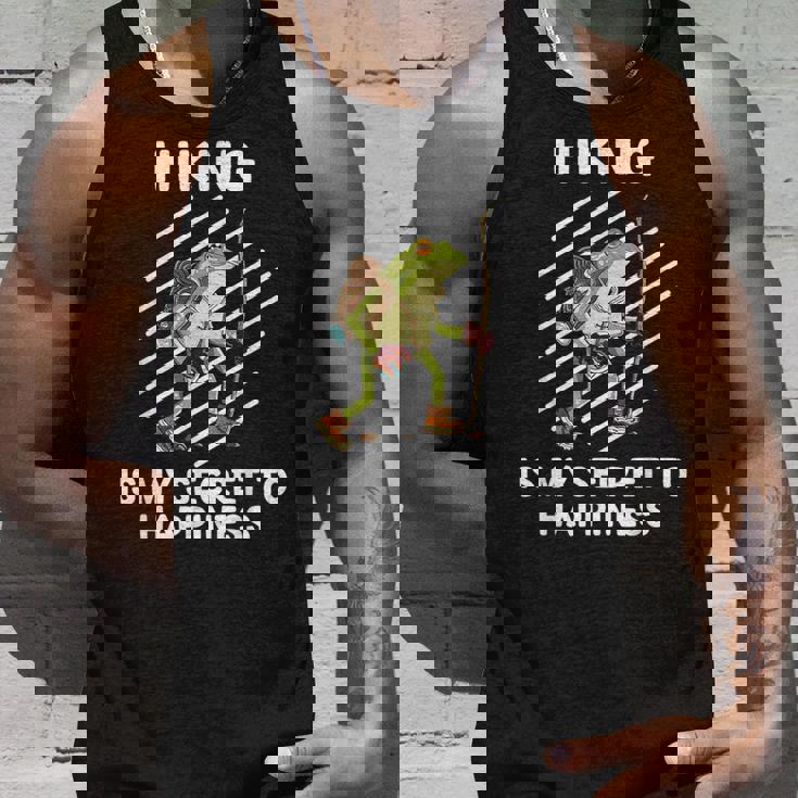 Cute Frog Hiking Is Myecret To Happiness カエル タンクトップ 彼への贈り物