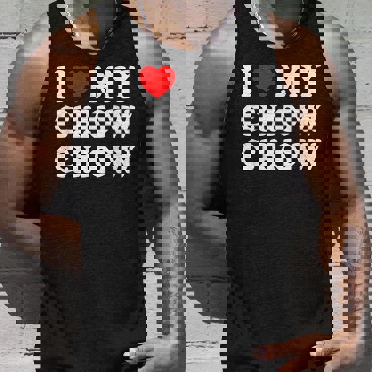 Dog I Love My Chow Chow Chow タンクトップ 彼への贈り物