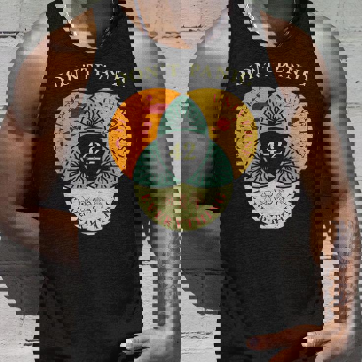 Don't Panic Life Universe Everything 42F 宇宙愛好家 タンクトップ 彼への贈り物