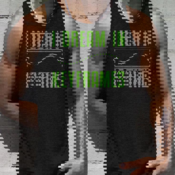 I Dream In Keyframes おもしろモーショングラフィックデザイナー アニメーター タンクトップ 彼への贈り物