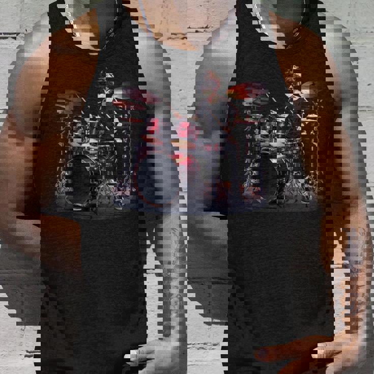 Drums ドラマーバンド ドラムセット ドラムセット タンクトップ 彼への贈り物