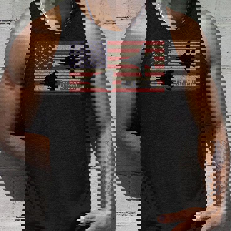 F-14 トムキャット ジェット戦闘機 アメリカの国旗 長袖tシャツ タンクトップ 彼への贈り物