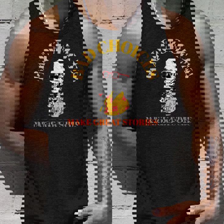 Bad Choices Make Greattories スケルトンカクテルパーティー タンクトップ 彼への贈り物