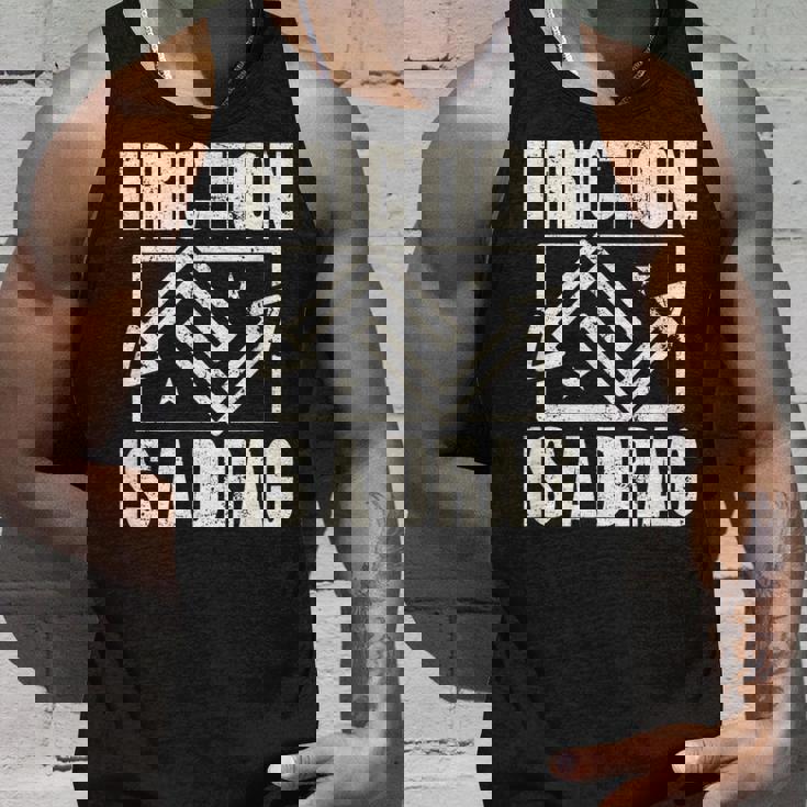 Physics Friction Is A Drag Punタンクトップ 彼への贈り物