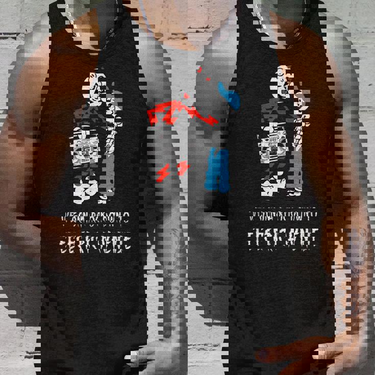 Reddy Kilowatt Electric Avenue 80年代ブームボックス ビンテージ タンクトップ 彼への贈り物