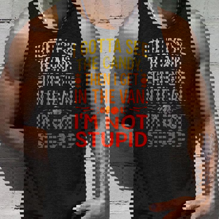 I Gottaee The Candy First I'm Not Bid Creepy Humor タンクトップ 彼への贈り物