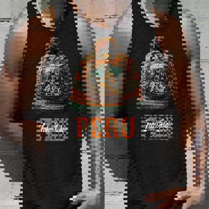 Grafico マルチカラー Chullo Peruano Machu Pichu タンクトップ 彼への贈り物