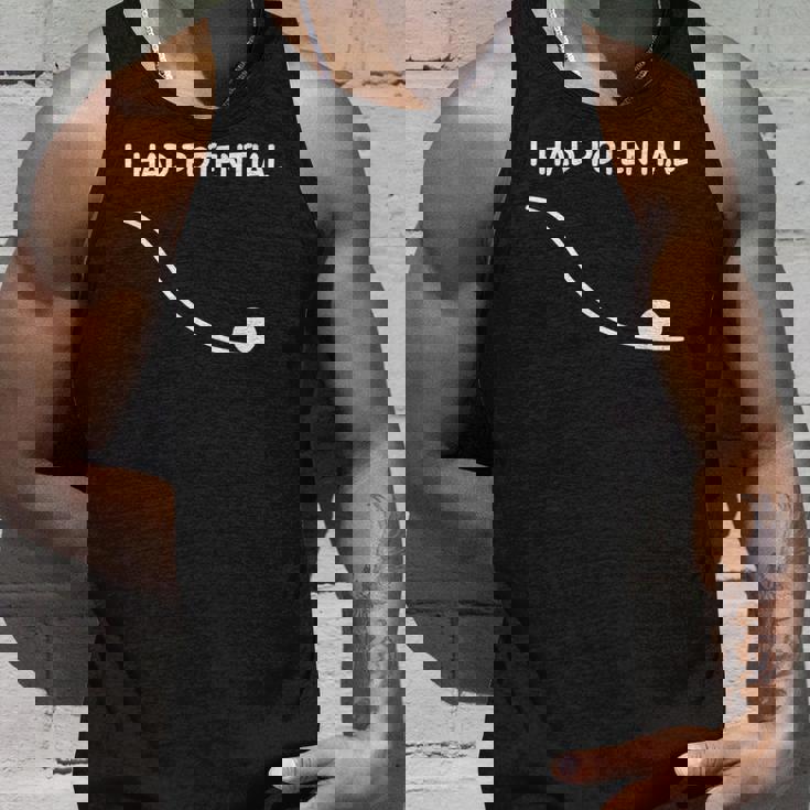 I Had Potential 面白い引用 皮肉な引用 仕事生活 タンクトップ 彼への贈り物