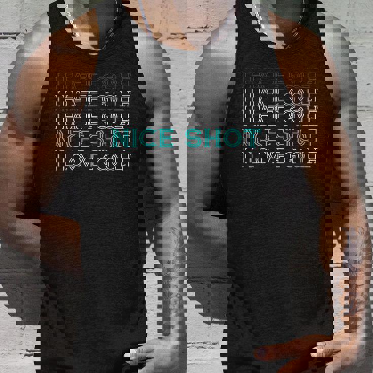 I Hate Golf I Hate Golf I Hate Golf Nicehot I Love Golf タンクトップ 彼への贈り物