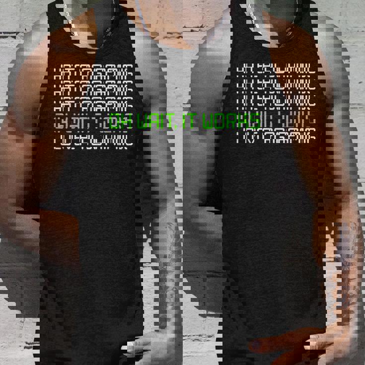 I Hate Programming It Works I Love Programming タンクトップ 彼への贈り物