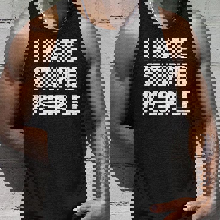 I Hatetupid People ayingarcastic Novelty タンクトップ 彼への贈り物