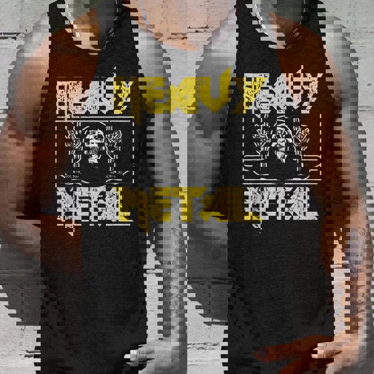 Heavy Metal Death Rock Keleton Horns Up ヘヴィメタル タンクトップ 彼への贈り物