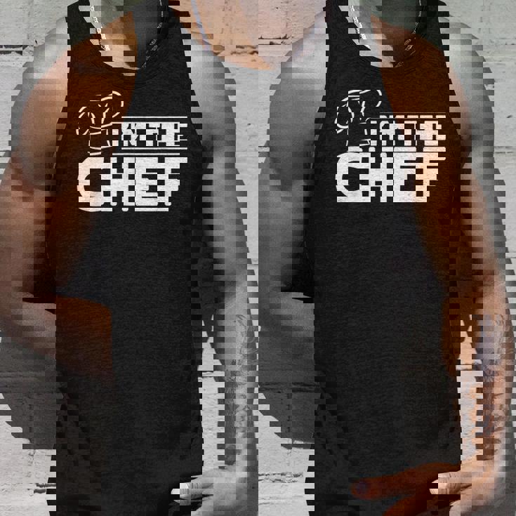 メンズ I'm The Chef クッキングハット フードクッキング シェフ キッチン フードクック タンクトップ 彼への贈り物