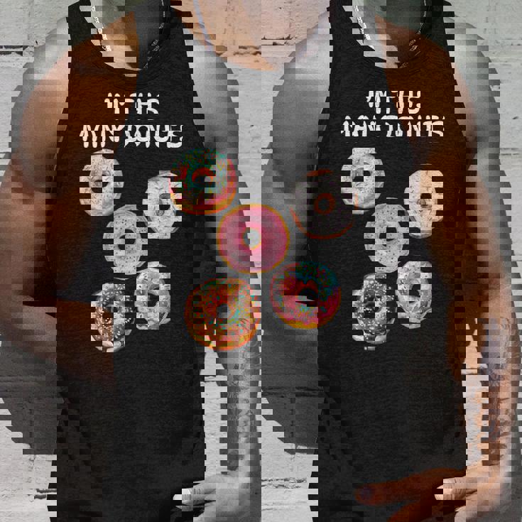 I'm Many Donuts 面白いドーナツフィットネス格言 タンクトップ 彼への贈り物