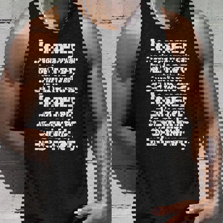 I'morry Foraysorry Beingorry おかしな謝罪 タンクトップ 彼への贈り物