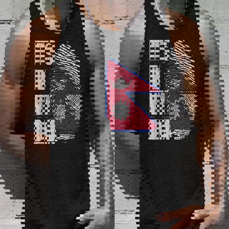 It's In My Dna ネパール ネパール国旗 指紋 タンクトップ 彼への贈り物