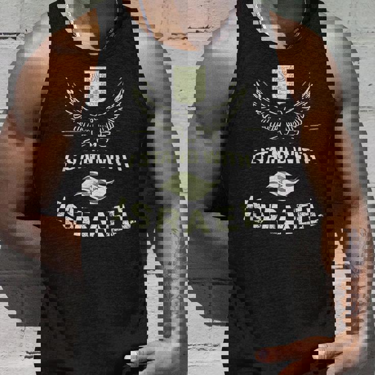 Itand With Israel Jewish イスラエル国旗 ユダヤ人 タンクトップ 彼への贈り物