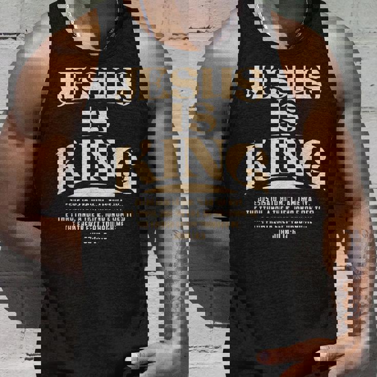 Jesus Is King Bibleerse John 14 タンクトップ 彼への贈り物