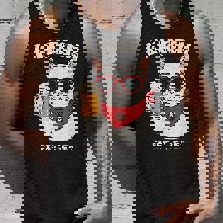 Kanreki 還暦 60歳 記念 猫 サングラス ビール 大人のユーモア タンクトップ 彼への贈り物