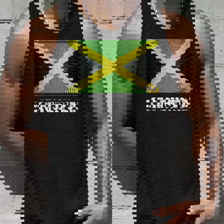 Kingston Jamaica Flag Jersey タンクトップ 彼への贈り物