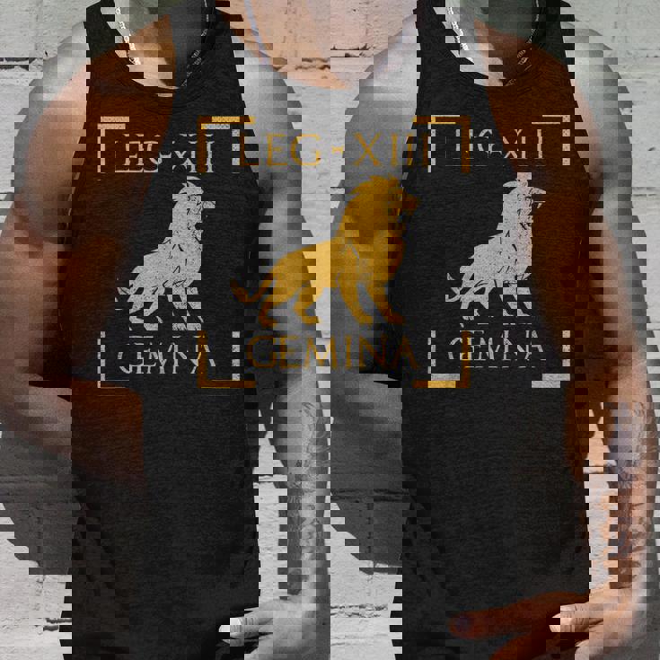 Legio Xiii 双子座ライオンエンブレム ローマ軍 タンクトップ 彼への贈り物