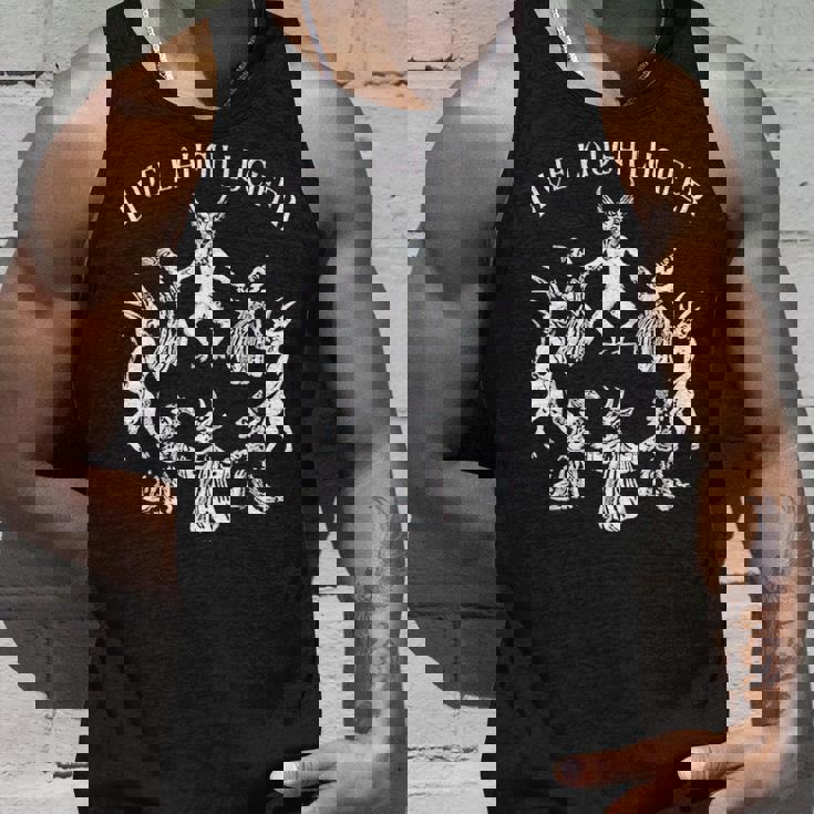 Live Laugh Lucifer ホラー サタン 悪魔 悪魔 悪魔 ヤギ タンクトップ 彼への贈り物