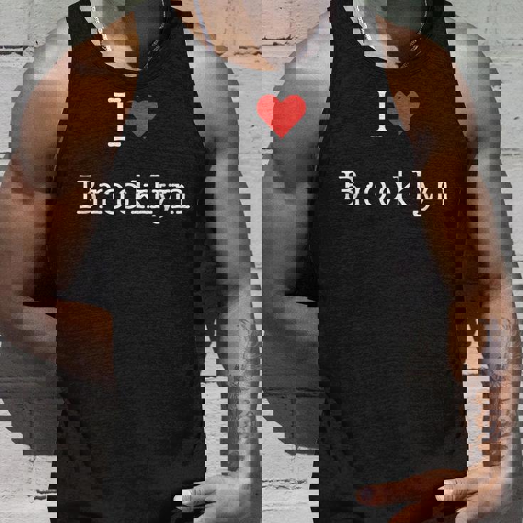 I Love Brooklyn With Heart ミニマリスト シンプル グラフィック タンクトップ 彼への贈り物