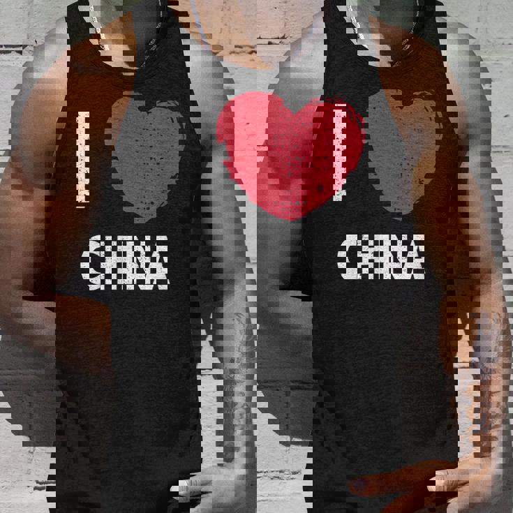 I Love China I Love China デザイン タンクトップ 彼への贈り物