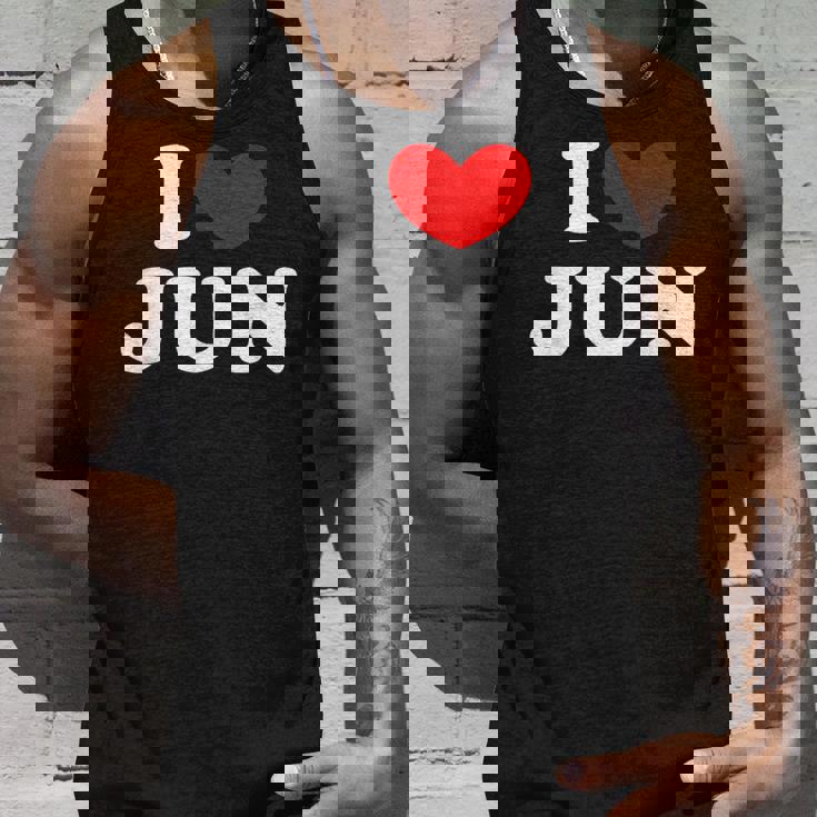 I Love Jun 私は愛する Jun タンクトップ 彼への贈り物