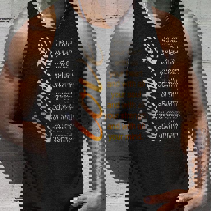 Love The Lord With All Your Heart 聖書の言葉 タンクトップ 彼への贈り物